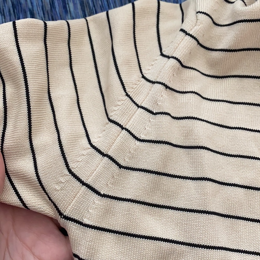 Givenchy Sport Yellow Striped button down Sweater size S - Picture 11 of 12